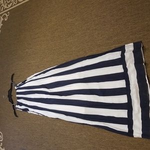 Awesome,size large, navy blue fully lined dress, good condition, worn a handful